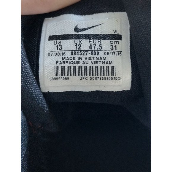 Nike Cleats Alpha Menace Pro 884527-600 Size 13 - Black/White Tough Red - Picture 2 of 8